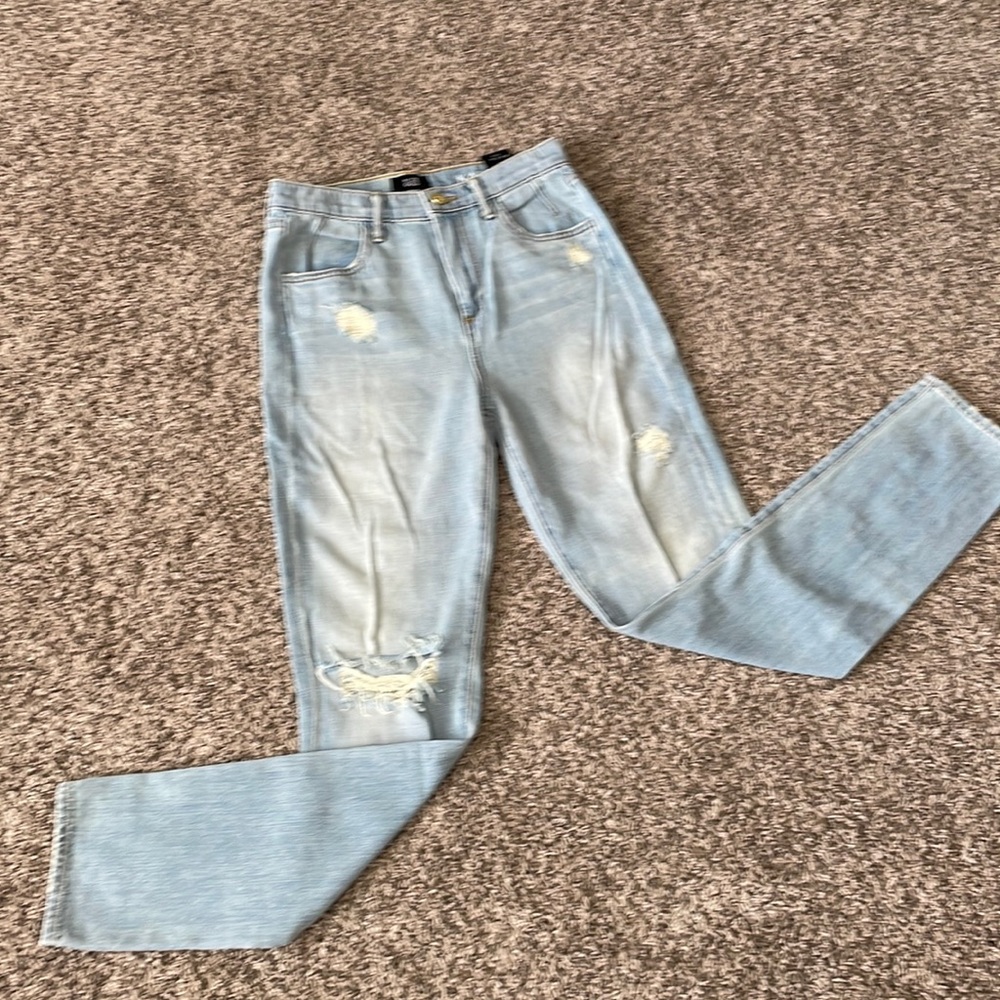 Made Gold high waisted jean.